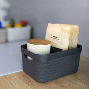 Műanyag tárolódoboz fedéllel Deco - Rotho