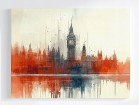Canvas Vászonkép Grafika London Big Ben Westminster Tükröződés 80x60