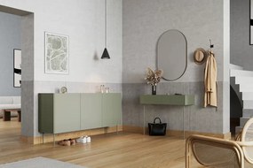 Desin 2SZ modern sminkasztal / fésülködőasztal két fiókkal - olíva / nagano-tölgy
