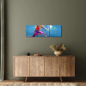 Kép - Festett teniszező (órával) (90x30 cm)