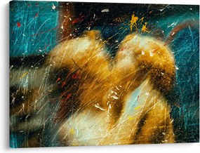 Kép - Csókolózó angyalok (70x50 cm)