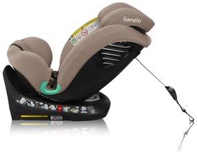 Lionelo - Forgatható autós gyerekülés alappal BASTIAAN ONE i-Size 40-150 cm bézs homok