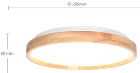 Brilagi - LED mennyezeti lámpa ALSON LED/24W/230V tölgy