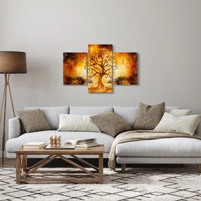 Természetes absztrakt kép fáról (90x60 cm)