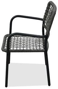 Autronic Kerti garnitúra 1+2, fém, polirattan,szürke , AZ-L1103 GREY