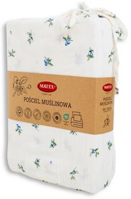 Matex Áfonya muszlin ágyneműhuzat, 140 x 200 cm, 70 x 90 cm