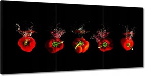 Vászonkép 180x90 Piros paprika