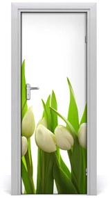 Ajtómatrica fehér tulipán 85x205 cm