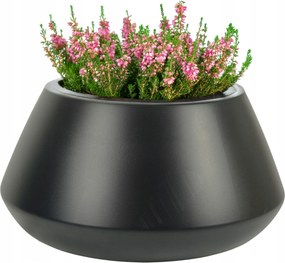 Virágtartó Kaspó Virágágyás Ufo Kerek 60 Antracit Betét