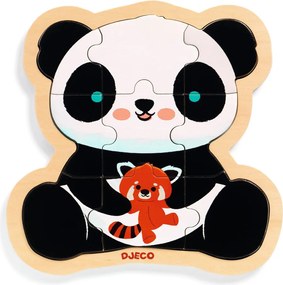 Fa puzzle - Panda, 9 db-os - Puzzlo Panda