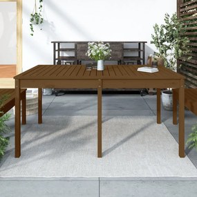 vidaXL mézbarna tömör fenyőfa kerti asztal 159,5 x 82,5 x 76 cm