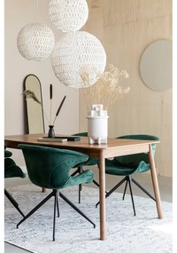 Bővíthető étkezőasztal diófa dekoros asztallappal 90x180 cm Glimps – Zuiver