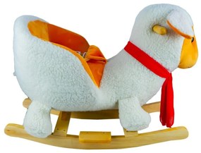 Bárányka alakú hintaszék, biztonsági övek, 60x34x45 cm