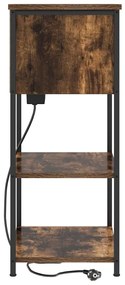 Éjjeliszekrény Füstölt tölgy 55 x 31 x 76 cm Faanyag