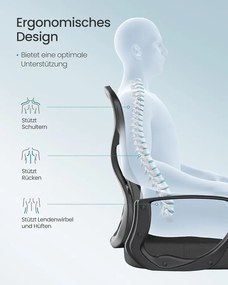 Irodai Szék Ergonomikus Hálós Forgószék, fekete