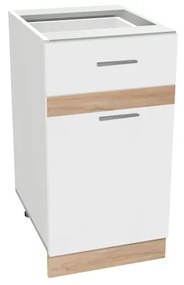 Salandra egyfiókos alsó konyhaszekrény IC 40 Fehér N