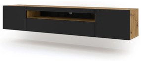 TV aszta/Szekrény Aurinko 200 (artisan tölgy + matt fekete). 1083440