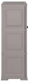 szürke fahatású műanyag szekrény 79 x 43 x 125 cm