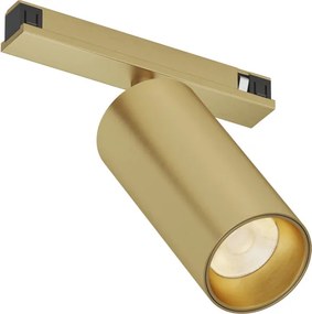 DK/EU-5741-SB Shine Track light, SPOT 3000 series, D45*H100, LED, 48V DC, 10W, RA≥90, 3000K, IP20, satin brass color, aluminum — DK/EU-5741-SB