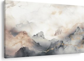 Kép - Hegyi absztrakció márvány textúrával (90x60 cm)