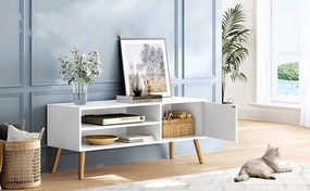 TV-állvány Scandi 120 cm fehér