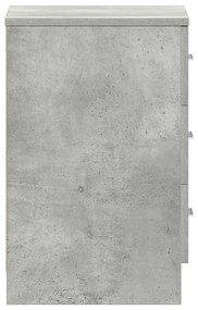 2 db betonszürke szerelt fa éjjeliszekrény 38 x 35 x 56 cm