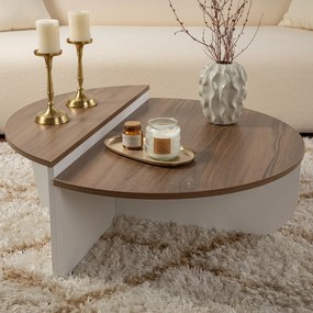 Orion Walnut White dohányzóasztal