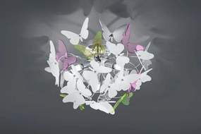 Gyerek lámpa műanyag búrával ø 45 cm Butterfly – Reality