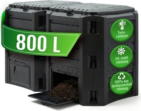 Kerti komposztáló - Compogreen 800 l, fekete Prosperplast