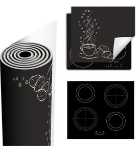 Tűzhelyvédő Szőnyeg Több Helyet Biztosít 60x52 kávé