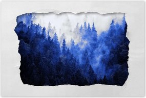 Poszterek 60x40 Kék tåj Hegyek