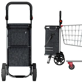 Jurhan EASY bevásárlótáska kerekekkel, 50l, fekete