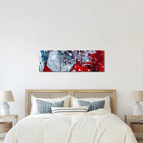 Absztrakt kép (órával) (90x30 cm)