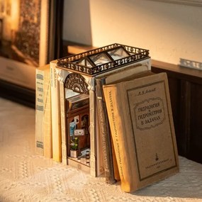 RoboTime 3D LED könyvtámasz puzzle, Könyves passzázs, 2xAAA