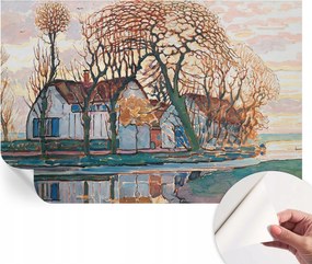 Fotótapéta Öntapadós Dekoratív tapéta Idilli tájkép 104x70 cm