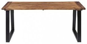 tömör akácfa étkezőasztal 180 x 90 cm