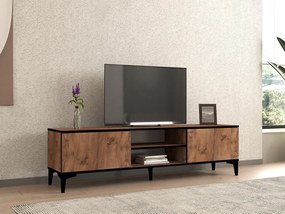 TV asztal/szekrény Sumapi (atlanti fenyő + fekete) . 1095214