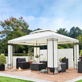 Casaria® Gazebo Elda 3x4 - krém