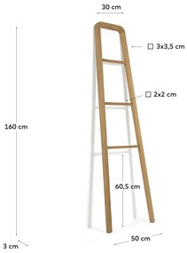 Uliana dekorációs teakfa létra - Kave Home