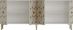 Moka 180 - White, Travertine, Gold