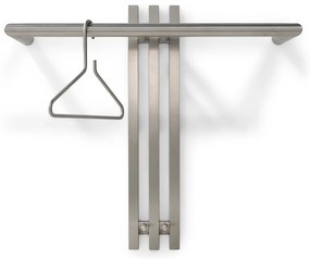 Ezüstszínű fém fali fogas 65 cm Senza – Spinder Design