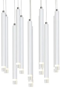 LED Csillár zsinóron ALBA 12xLED/1W/230V fehér