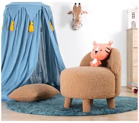 Barna buklé gyerek fotel Moouv – Artie