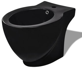 Fekete kerámia WC és bidé szett