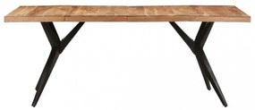 tömör akácfa étkezőasztal 200 x 90 x 76 cm