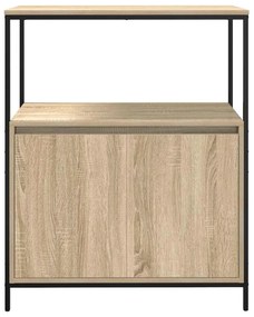 tölgy színű fürdőszobaszekrény polcokkal 76,5x35x95 cm