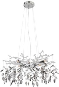 Globo 64133-8 - Csillár zsinóron DANNA 8xG9/8W/230V átm. 61 cm króm