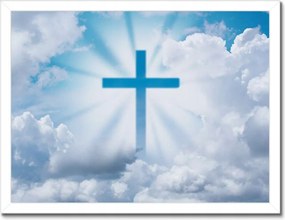 Poszterek keretben 40x30 Kereszt Jézus Mennyország