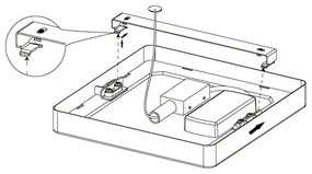 Eglo 99238 - LED mennyezeti lámpa FUEVA 5 LED/20W/230V