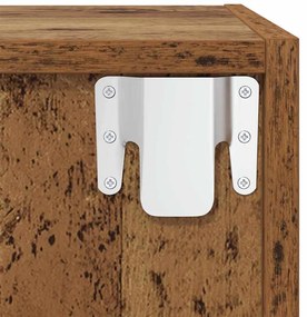 TV Szekrény Szett 2 pcs Öreg fa 37 x 37 x 142.5 cm Faanyag